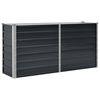 vidaXL Canteiro elevado jardim a&ccedil;o galvanizado 160x40x77cm antracite