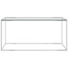 vidaXL Mesa de centro 90x50x43 cm a&ccedil;o inoxid&aacute;vel prateado e vidro