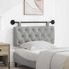 vidaXL Cabeceira Suspensa Cinza Nuvem 110 x 55 x 7 cm tecido