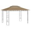 vidaXL Gazebo 4x3x2,7 m 160 g/m&sup2; cinzento-acastanhado