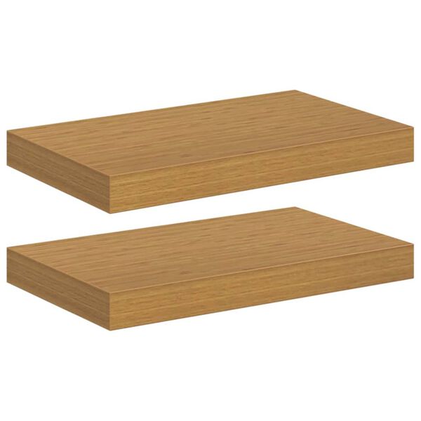 vidaXL Prateleira de Parede 2 pcs Bege 40 x 23,5 x 4 cm