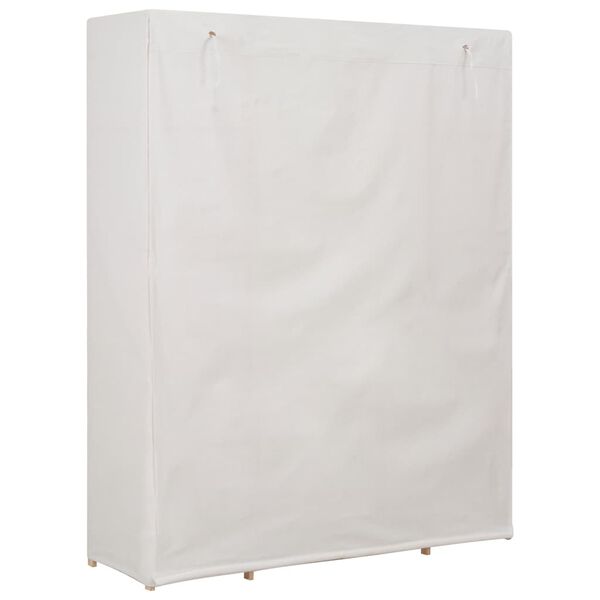 vidaXL Roupeiro 135x40x170 cm tecido branco