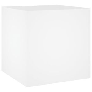 vidaXL Vaso/floreira 40x40x40 cm derivados de madeira branco
