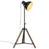 vidaXL Candeeiro de p&eacute; 25 W 75x75x90-150 cm E27 preto