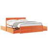 vidaXL Cama sem colch&atilde;o 140x200 cm madeira pinho maci&ccedil;a castanho-mel