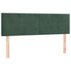 vidaXL Cama com molas/colch&atilde;o 140x190 cm veludo verde-escuro