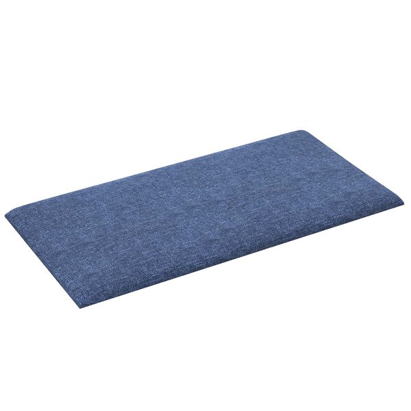 vidaXL Cabeceira de Parede 12 pcs Azul 30 x 15 cm tecido