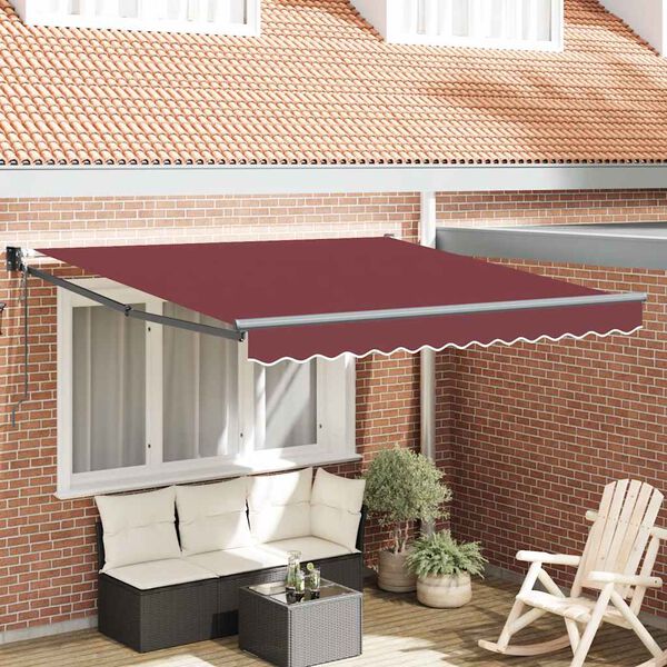 vidaXL Toldo retr&aacute;til autom&aacute;tico 300x250 cm bord&ocirc;