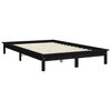 vidaXL Estrutura de cama super king size 180x200 cm pinho maci&ccedil;o preto