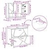vidaXL Conjunto de M&oacute;veis para Banheiro 2 pcs Carvalho Defumado