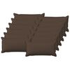 vidaXL Almofada HOUTEN 12 unid. Cinzento-acastanhado Linho Sint&eacute;tico