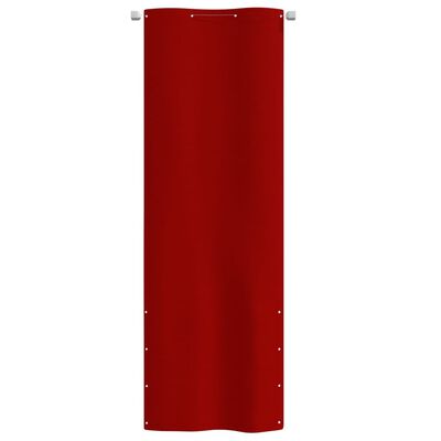 vidaXL Tela de varanda 80x240 cm tecido oxford vermelho