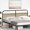 vidaXL Cabeceira de cama 190 cm derivados madeira/a&ccedil;o carvalho sonoma