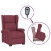 vidaXL Poltrona elevat&oacute;ria tecido vermelho tinto