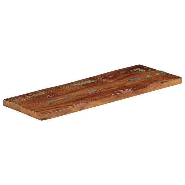 vidaXL Tampo de mesa retangular 90x30x3,8 cm madeira recuperada maci&ccedil;a
