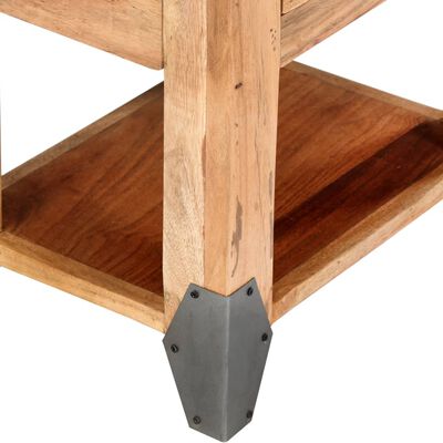 vidaXL Mesa de cabeceira 40x30x51 cm madeira acácia maciça