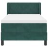 vidaXL Cama Box com colch&atilde;o Verde Escuro 200 x 90 cm Veludo