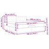 vidaXL Estrutura de cama otomana com colch&atilde;o 180x200cm castanho escuro