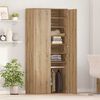 vidaXL Highboard com prateleira carvalho artisiano 80 x 39 x 178 cm