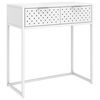 vidaXL Mesa consola 72x35x75 cm a&ccedil;o branco