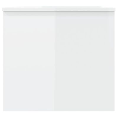 vidaXLMesa decentro102x50,5x46,5cm madeira processada branco brilhante