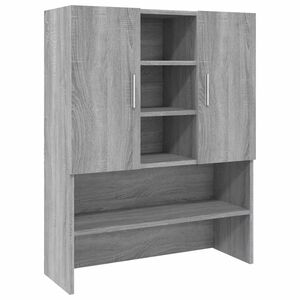 vidaXL Arm&aacute;rio m&aacute;quina de lavar 70,5x25,5x90 cm sonoma cinzento