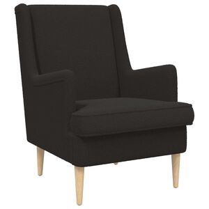 vidaXL poltrona Preto Boucl&eacute;