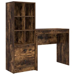 vidaXL Mesa Carvalho Defumado 125,5 x 40 x 127 cm 2 unid.