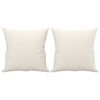 vidaXL 4 pcs conjunto sof&aacute;s c/ almofadas/almofad&otilde;es couro artif. creme