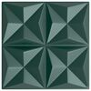 vidaXL Pain&eacute;is de parede 12 pcs Verde Origami 50 x 50 cm Espuma XPS