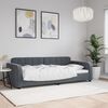 vidaXL Sof&aacute;-cama 90x190 cm veludo cinzento-escuro