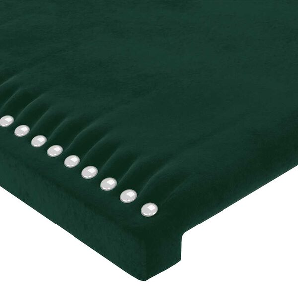 vidaXL Cabeceiras verde-escuro 180x5x78/88 cm veludo