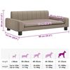 vidaXL Cama para c&atilde;es 90x53x30 cm couro artificial cappuccino