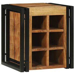 vidaXL Escorredor de Vinho 35 x 35 x 39 cm Madeira S&oacute;lida de Ac&aacute;cia