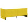 vidaXL Estrutura de Cama de Canto Amarelo 90 cm x 200 cm Veludo
