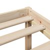 vidaXL Cama com estante sem colch&atilde;o 135x190 cm pinho maci&ccedil;o