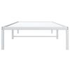 vidaXL Estrutura de cama metal 90x200 cm branco