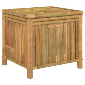 vidaXL Caixa de arruma&ccedil;&atilde;o para jardim 60x52x55 cm bambu