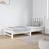vidaXL Estrutura sof&aacute;-cama de puxar 2x(90x190) cm pinho maci&ccedil;o branco