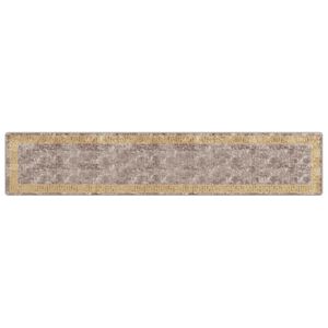 vidaXL Passadeira MARSA Cinzento 80 x 400 cm Poli&eacute;ster e PVC