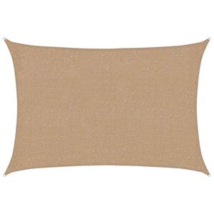 vidaXL Para-sol estilo vela 160 g/m&sup2; 2x2,5m PEAD cinzento-acastanhado