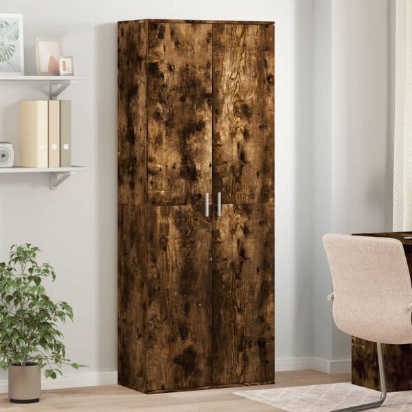 vidaXL Arm&aacute;rio alto 70x35x180 cm derivados de madeira carvalho fumado