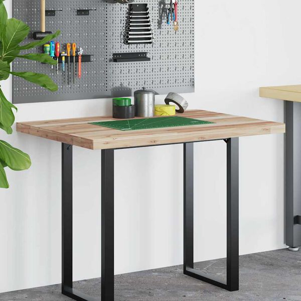 vidaXL Tampo de secret&aacute;ria 120x70x4 cm ac&aacute;cia maci&ccedil;a n&atilde;o tratada