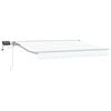 vidaXL Estrutura de Toldo Manual com LEDs Branco 2,5 x 2 m