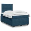vidaXL Cama boxspring com colch&atilde;o 120x190 cm veludo azul