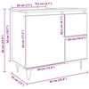 vidaXL Armário de lavatório WC derivados madeira carvalho artisiano