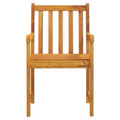 vidaXL Cadeiras de jardim 2 pcs madeira de acácia maciça
