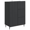 vidaXL Buffet Preto 66 x 34,5 x 91,5 cm Derivados de Madeira