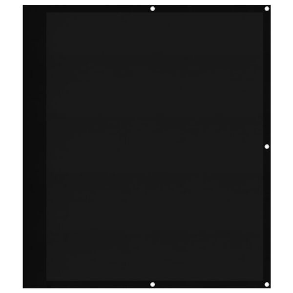 vidaXL Tela de varanda 120x700 cm 100% poli&eacute;ster oxford preto