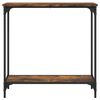 vidaXL Mesa consola 75x30,5x75 cm derivados de madeira carvalho fumado